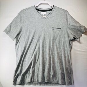 C2 by Calibrate Light‎ Gray V-Neck Tee